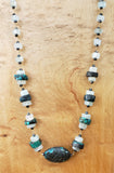 Insouciant Studios Outlet Glacier Necklace Turquoise Aquamarine