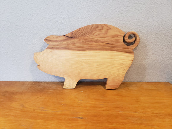 Oink! Hickory Cutting and Serving Board II