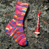 Insouciant Studios Handknit Mini Merino  Sock Stocking Decoration Ornament Baby