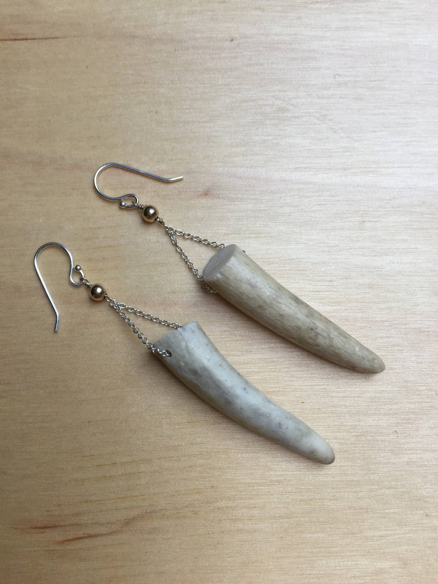 Deer horn store earrings