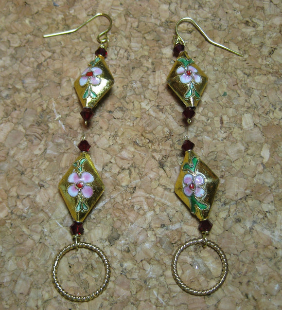 Woolpops Beijing Stitch Markers and Earrings Set