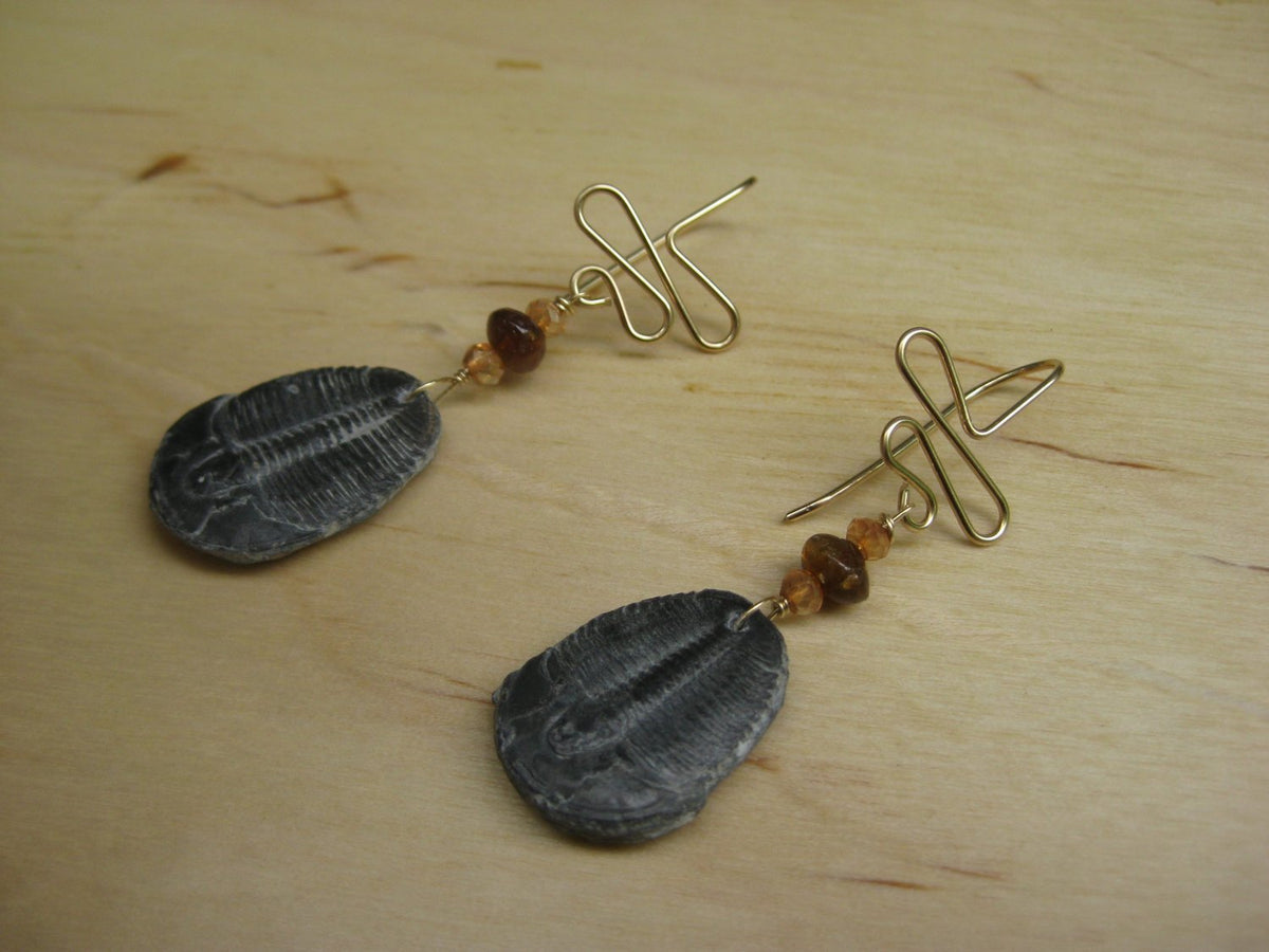 Trilobite earrings on sale