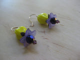 Insouciant Studios Purple Passion Flower Earrings