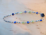 Insouciant Studios Blueberry Necklace Sterling Silver Jade