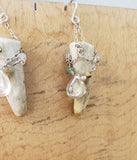 Reindeer Aurora Earrings Antler and Opal