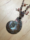 Insouciant Studios Ammonite Pearl and gemstone Necklace