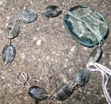Insouciant Studios The Ocean in Winter Bracelet Sterling Silver and Rutilated Quartz