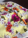 Vintage 70s Floral Fabric