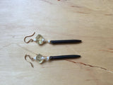 Insouciant Studios Quiver Earrings Howlite Pearl Citrine