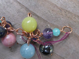 Insouciant Studios Rainbow Bubble Earring and Bracelet Set Gemstones