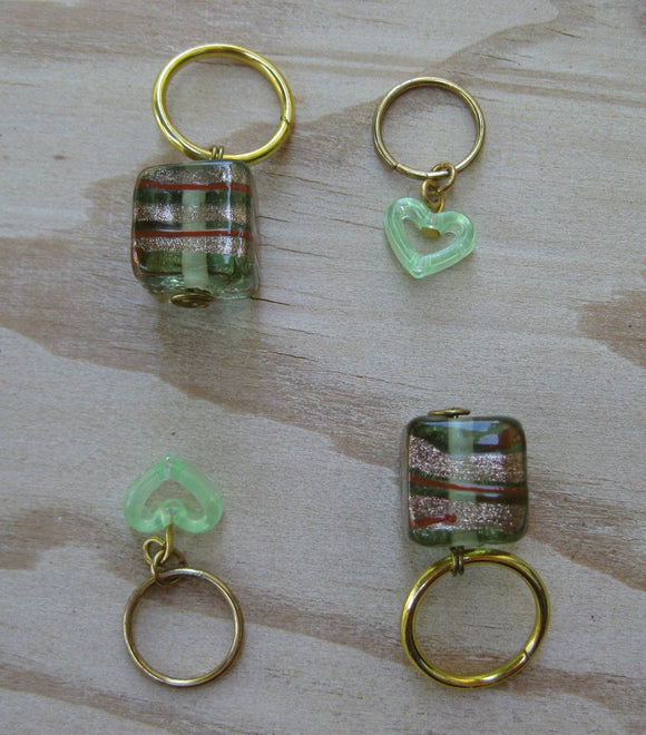 Green With Envy Knitting Stitch Markers