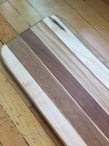 Long Medium Oak and Maple Bread Board XXIII – Insouciant Studios