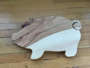 Oink! Hickory Cutting and Serving Board