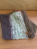 Hand Knit Cotton Wool Pullover Scarf