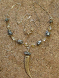 Insouciant Studios Totem Necklace Citrine and Pyrite