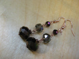 Insouciant Studios Turning Leaves 2 Earrings Autumn Crystal