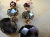 Insouciant Studios Turning Leaves 2 Earrings Autumn Crystal