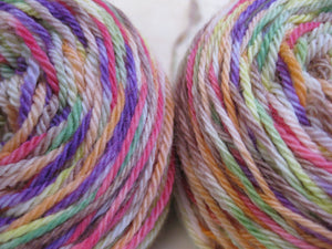 Hand Dyed Fingering Weight Yarn Falling Leaves Colorway Merino Lace