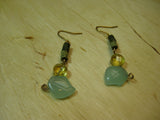 Insouciant Studios Vine earrings 14k gold filled jade agate citrine