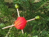Yarn Ball and Knitting Needle Holiday Ornament