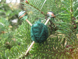 Woolpops Extra Miniature Yarn Ball and Knitting Needle Holiday Ornament