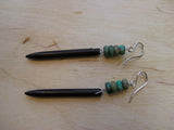 Insouciant Studios Fletching Earrings Sterling Silver Turquoise