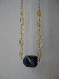 Insouciant Studios Voyage Necklace Sodalite and Citrine