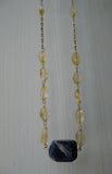 Insouciant Studios Voyage Necklace Sodalite and Citrine