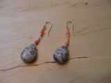 Insouciant Studios Yucatan Earrings Fossil Coral and Natural Coral
