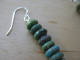 Insouciant Studios Inland Sea Earrings Turquoise and Ammonite