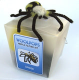 Woolpops Garden Spider Needle Felting Kit With Foam Felting Pad