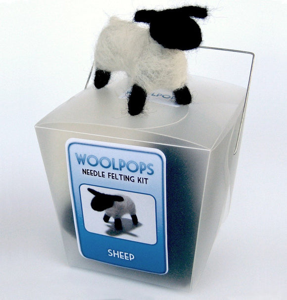Woolpops Sheep Needle Felting Kit With Deluxe Felting Foam Pad